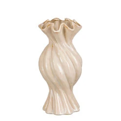 Vase Bonbon En Céramique Crème H30cm - Steph