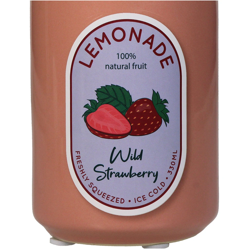 Vase Canette Fraise Faïence Fine D7xh11.3cm 3 Vase Canette Fraise Faïence Fine D7xh11.3cm – Image 3