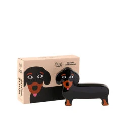 Vase Chien Teckel En Céramique H17cm