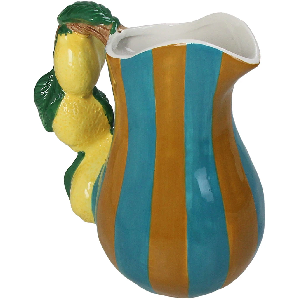 Vase Citron Dolomite Multicolore 18x12x20cm 1 Vase Citron Dolomite Multicolore 18x12x20cm