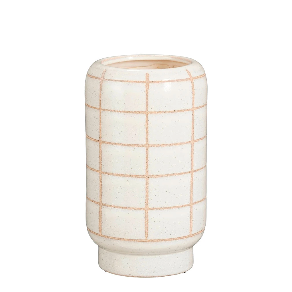 Vase En Céramique Blanc Cassé H24cm - Jake 1 Vase En Céramique Blanc Cassé H24cm - Jake