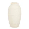 Vase En Céramique Blanc Cassé H36cm - Deina