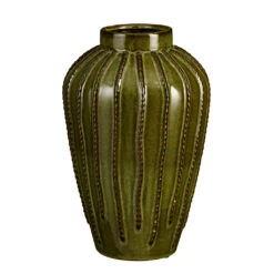 Vase En Céramique Vert H35cm - Cathy