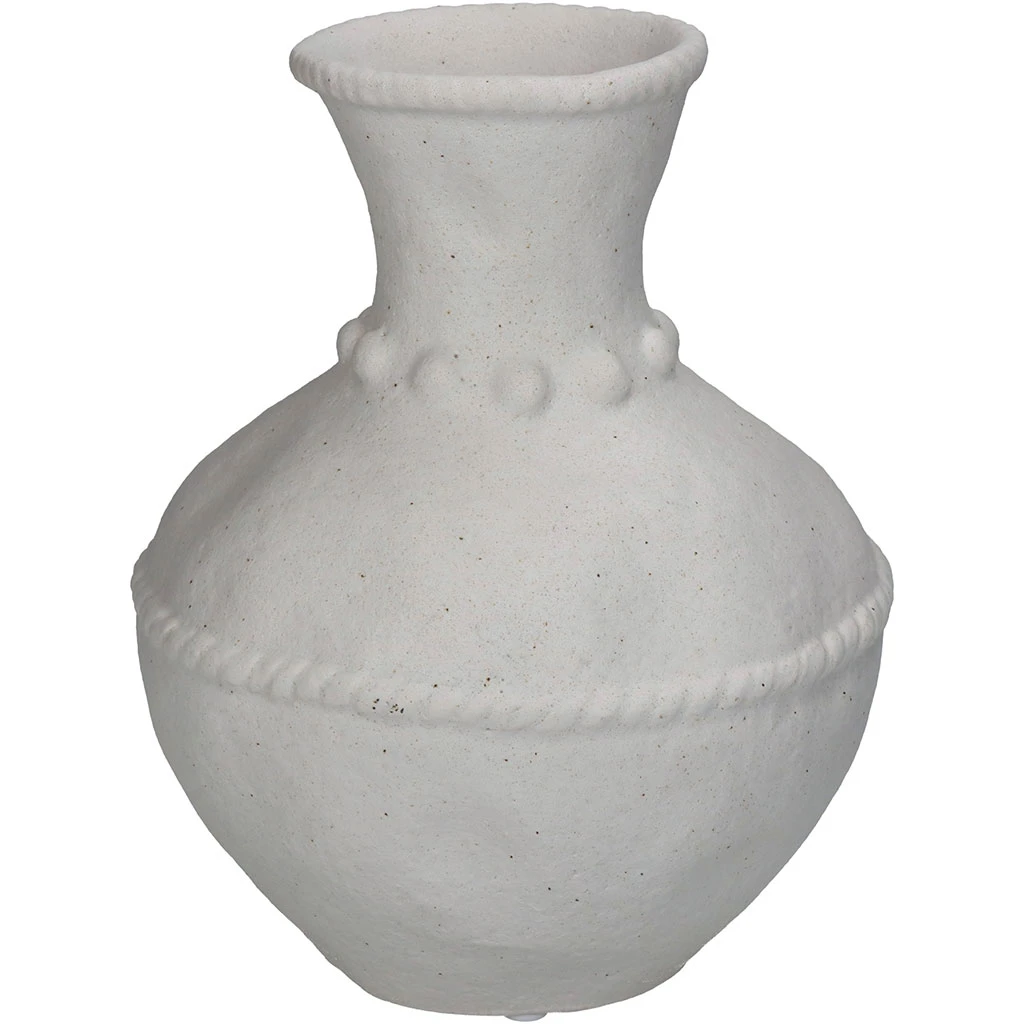 Vase En Dolomite Blanc H20.7cm 1 Vase En Dolomite Blanc H20.7cm
