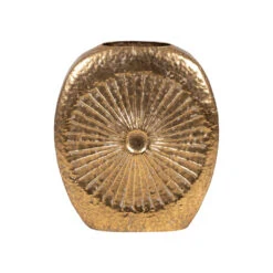 Vase En Fer Doré Xh60cm - Tournoy