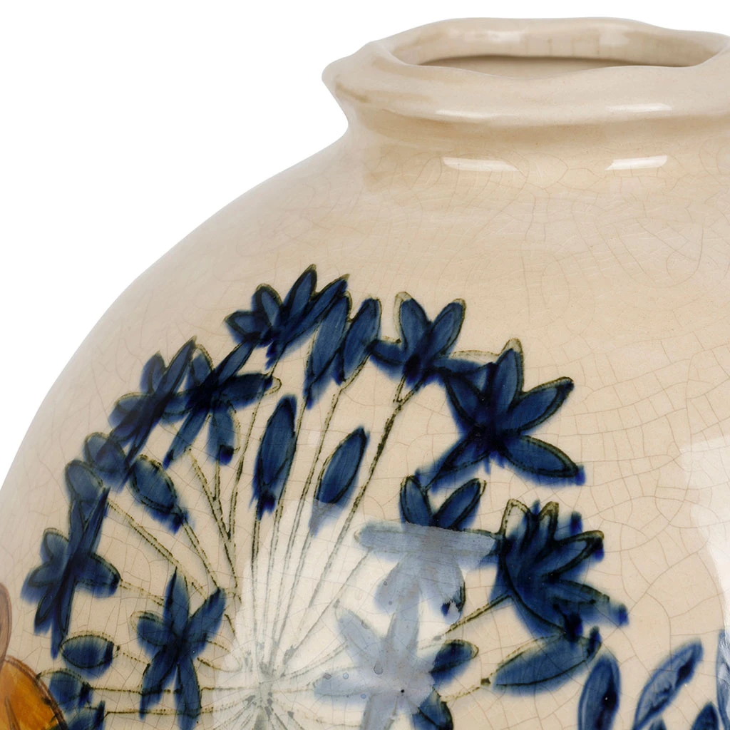 Vase En Grès Fleuri D24cm - Fleurice 2 Vase En Grès Fleuri D24cm - Fleurice – Image 2