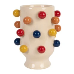 Vase En Porcelaine H24cm - Visage Arty