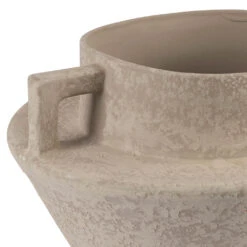 Vase Blanc Cassé D32xh21.5cm En Terre Cuite - Gena -Magasin Général Pour La Maison vase en terre cuite blanc casse gena 39094 39094 DET02 WEB 1