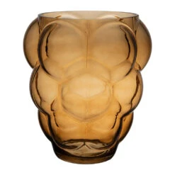 Vase En Verre Ambre H25cm - Tanri