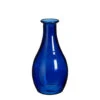 Vase En Verre Bleu H40cm - Qin