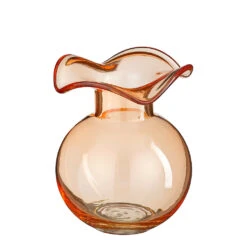 Vase En Verre Fumé Orange H19cm - Mira