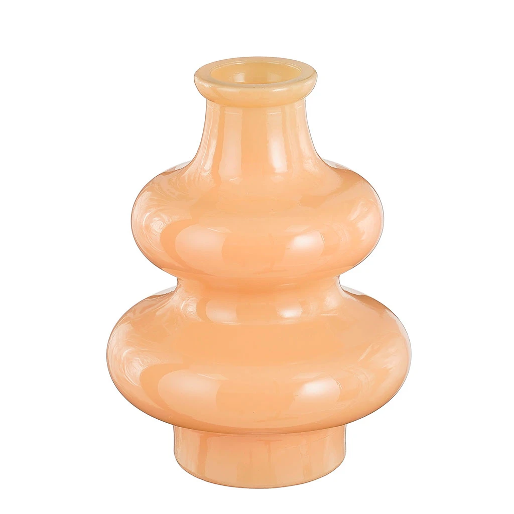 Vase En Verre Recyclé Rose H16cm - Sira 1 Vase En Verre Recyclé Rose H16cm - Sira