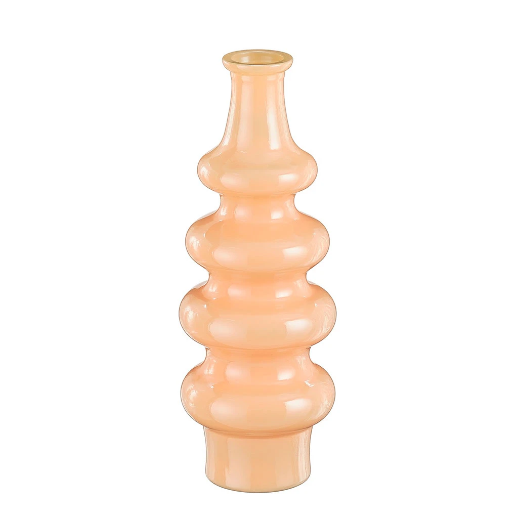 Vase En Verre Recyclé Rose H40cm - Sira 1 Vase En Verre Recyclé Rose H40cm - Sira