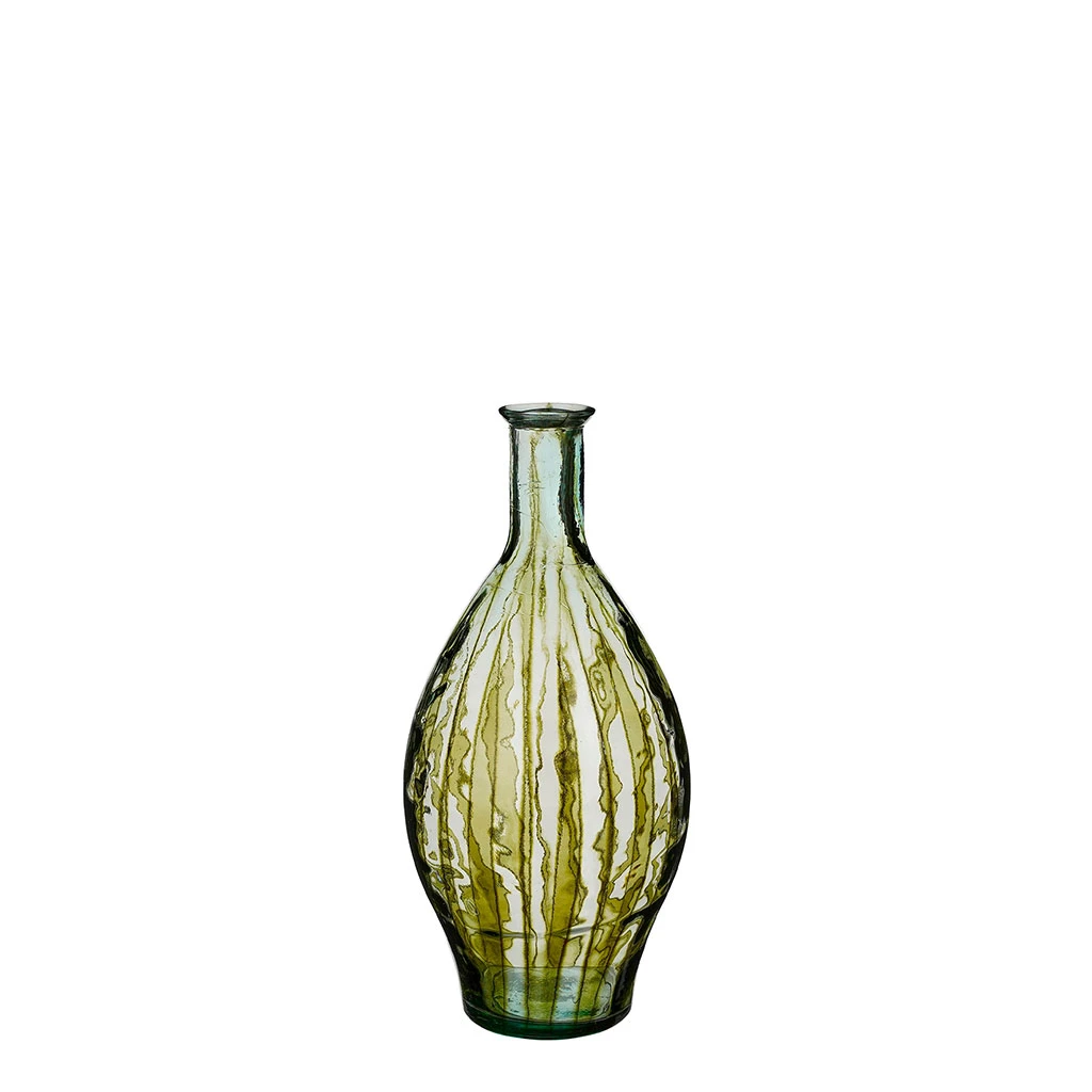 Vase En Verre Recyclé Vert H60cm - Palermo 1 Vase En Verre Recyclé Vert H60cm - Palermo
