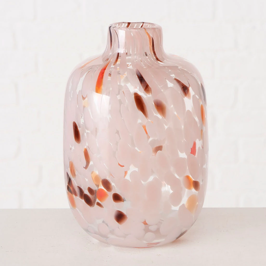 Vase En Verre Rose H18cm - Umea 2 Vase En Verre Rose H18cm - Umea – Image 2