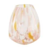 Vase En Verre Rose H20cm
