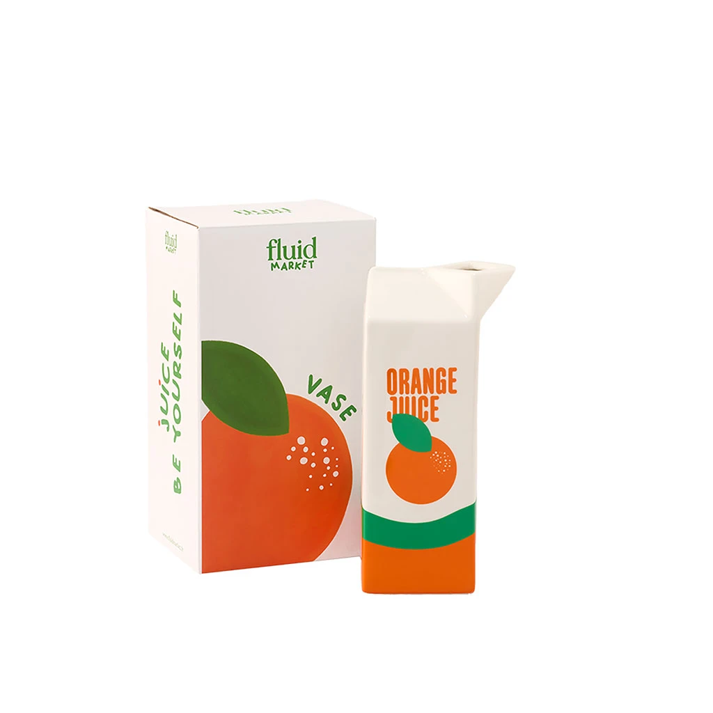 Vase Jus D'orange En Céramique H23cm 1 Vase Jus D'orange En Céramique H23cm