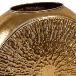 Vase Rond En Fer Doré H45cm - Hamada 6 Vase Rond En Fer Doré H45cm - Hamada -Magasin Général Pour La Maison vase rond en fer dore h45cm hamada 41150 41150 DET02 WEB