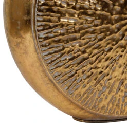 Vase Rond En Fer Doré H45cm - Hamada 7 Vase Rond En Fer Doré H45cm - Hamada -Magasin Général Pour La Maison vase rond en fer dore h45cm hamada 41150 41150 DET03 WEB