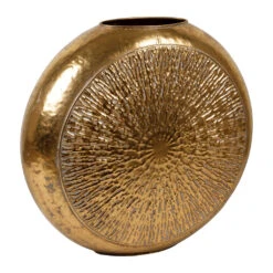 Vase Rond En Fer Doré H57cm - Hamada 7 Vase Rond En Fer Doré H57cm - Hamada -Magasin Général Pour La Maison vase rond en fer dore h57cm hamada 41151 41151 DET03 WEB