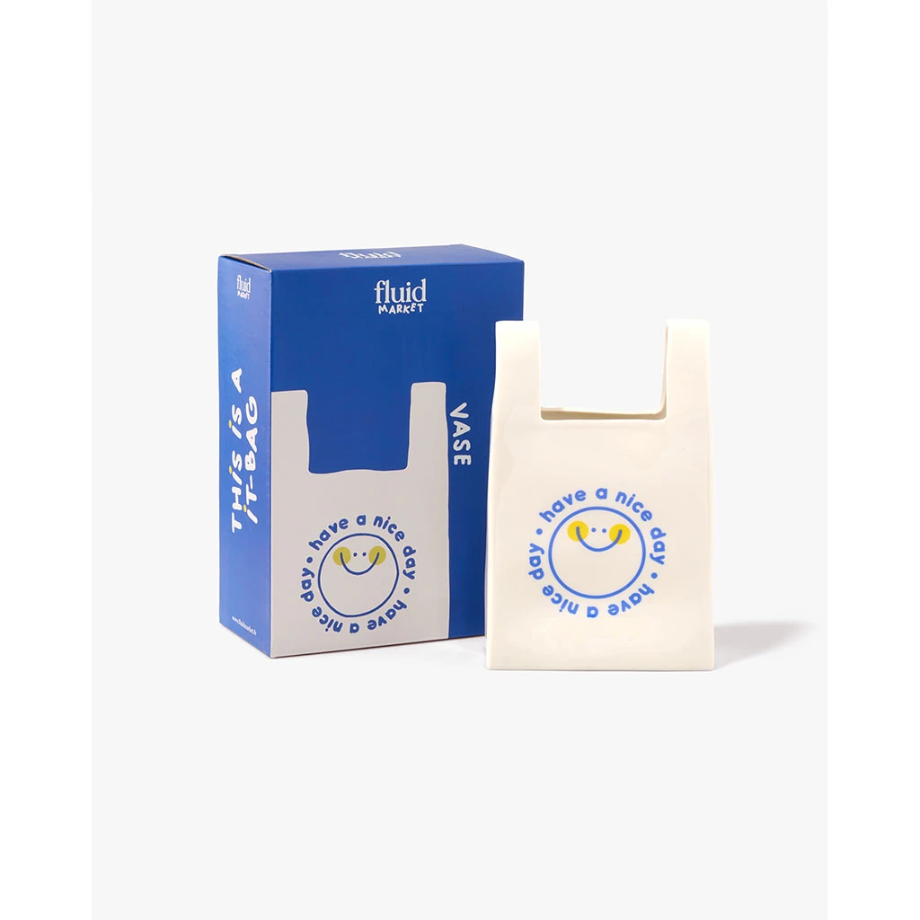 Vase Sac En Plastique En Céramique H25cm 3 Vase Sac En Plastique En Céramique H25cm – Image 3