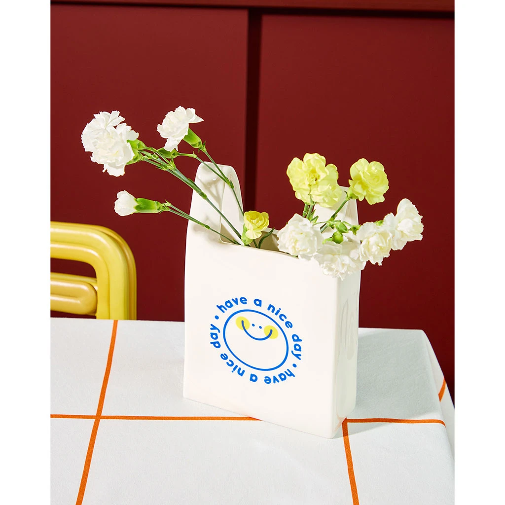 Vase Sac En Plastique En Céramique H25cm 4 Vase Sac En Plastique En Céramique H25cm – Image 4