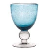 Verre à Pied 28cl Artisan Bullé Bleu