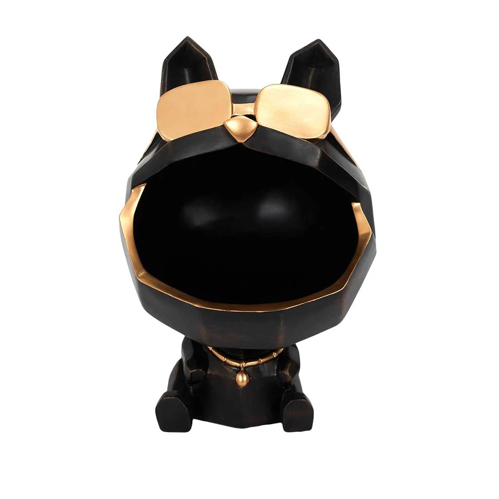 Vide Poche Chien A Lunettes Noir 1 Vide Poche Chien A Lunettes Noir