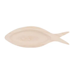 Vide Poche Poisson En Paulownia Naturel 46x16cm - Boende