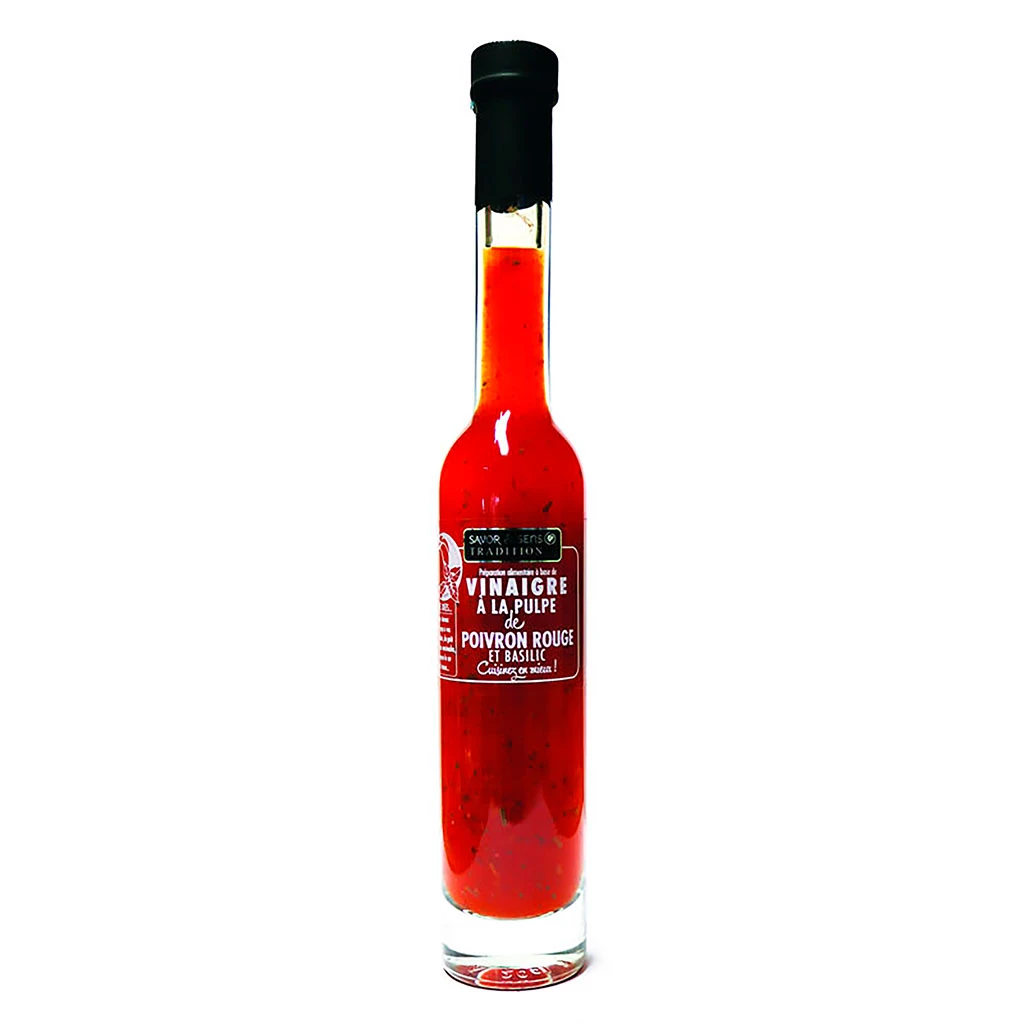 Vinaigre De Cidre Pulpe De Poivrons Rouges & Basilic 20cl 1 Vinaigre De Cidre Pulpe De Poivrons Rouges & Basilic 20cl